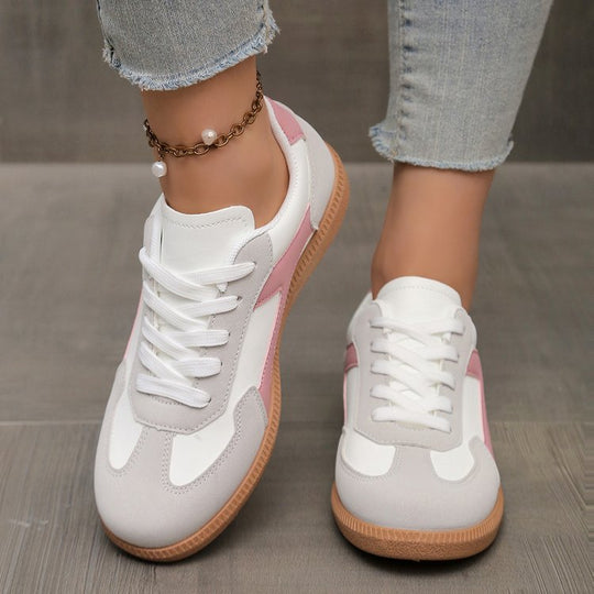 Damen Sportliche Sneakers mit atmungsaktivem Obermaterial und rutschfester Sohle EB