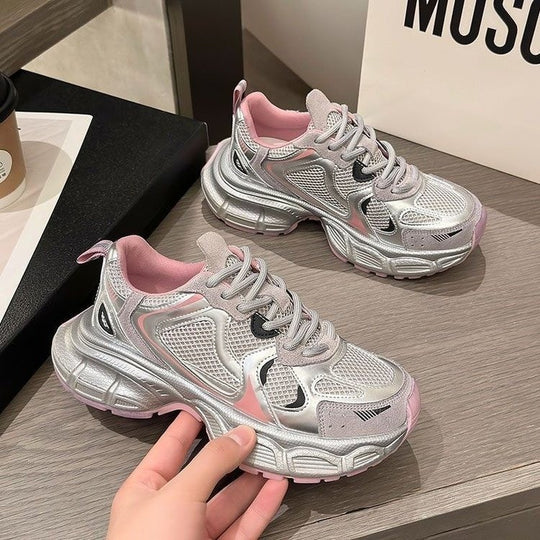 Damen Sportliche Sneakers mit ergonomischer Laufsohle und atmungsaktivem Obermaterial EB