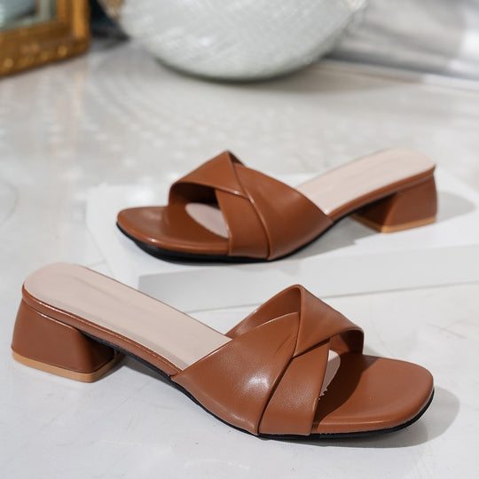 Damen Komfortable Sling-Sandalen mit modischem Riemendesign EB