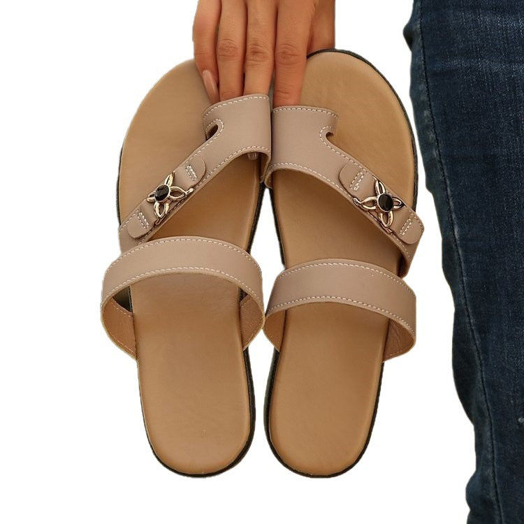 Damen Bequeme Riemensandalen mit elegantem Schleifendetail EB
