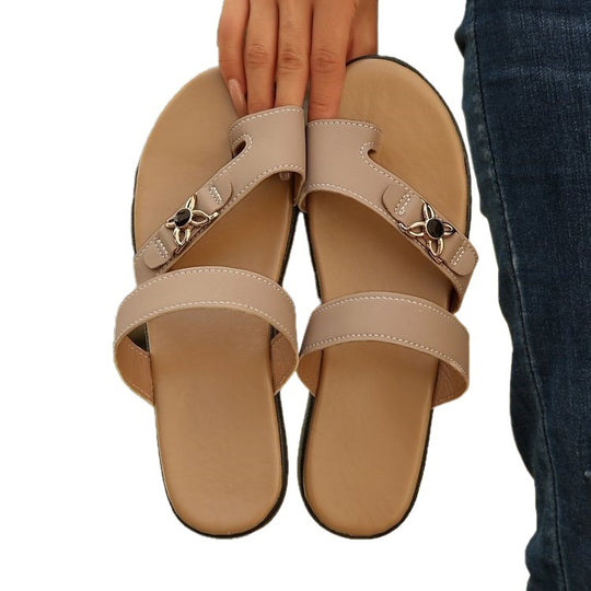 Damen Bequeme Riemensandalen mit elegantem Schleifendetail EB