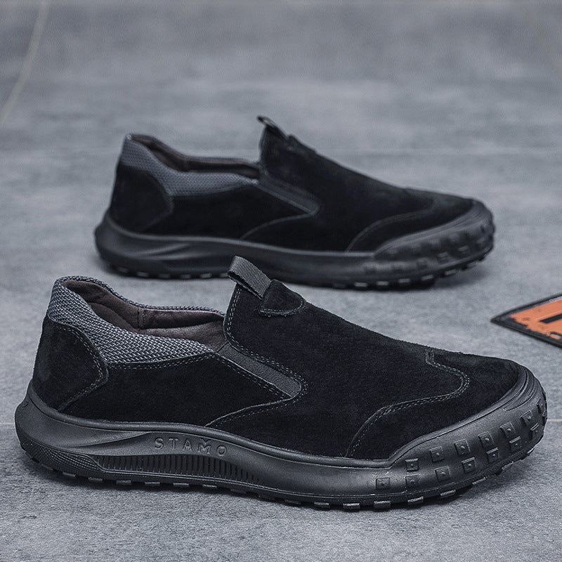 Herren bequeme Slipper aus Wildleder EB
