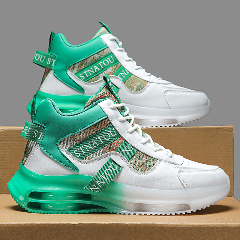 Damen Sportliche High-Top Sneakers mit innovativem Air-Sohlen-System EB