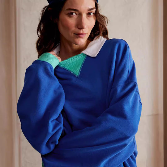 Damen Oversized Sweatshirt mit modernem Design und weichem Material EB