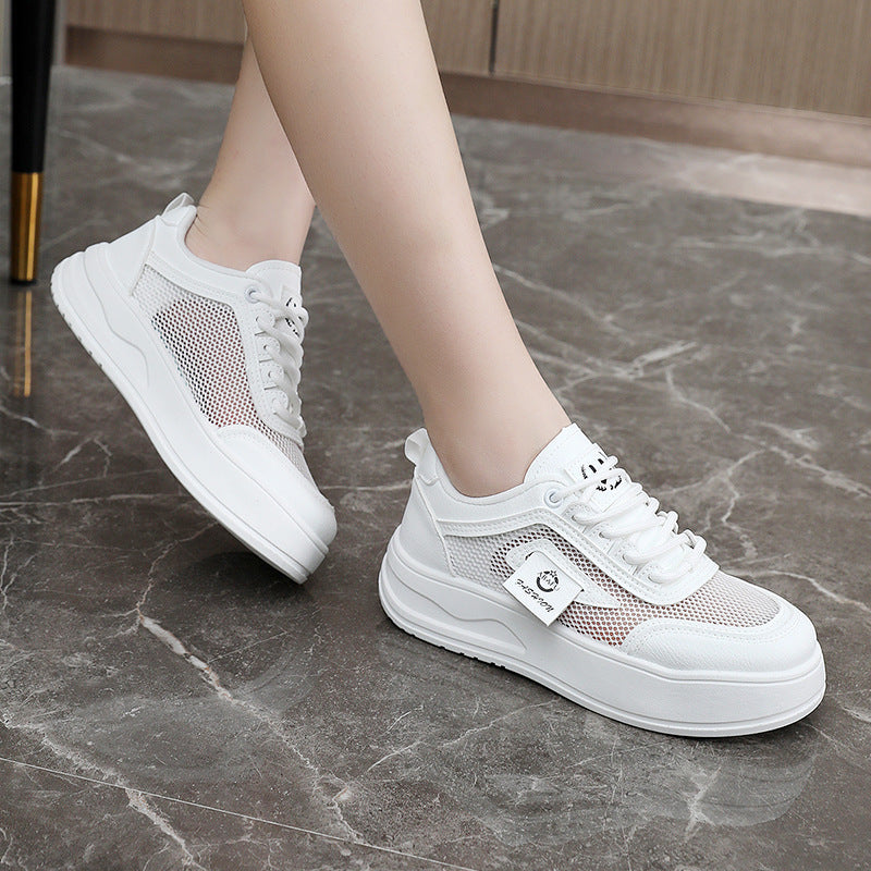 Damen sportliche Sneakers mit atmungsaktivem Mesh und dämpfendem Sohlenprofil EB
