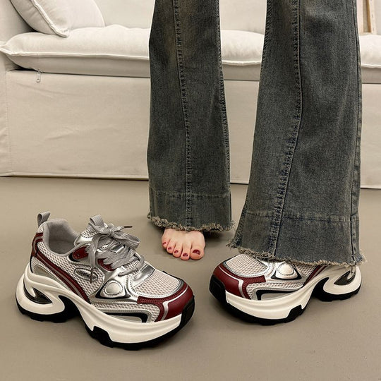Damen Chunky Sneakers mit ergonomischer Dämpfung und sportlichem Design EB