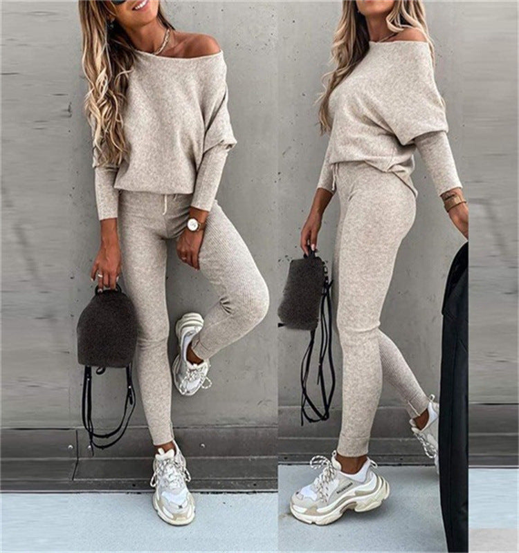 Damen Casual Strickanzug EB