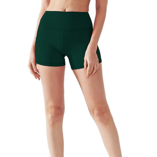 Damen Sportliche Hochtaillierte Shorts EB