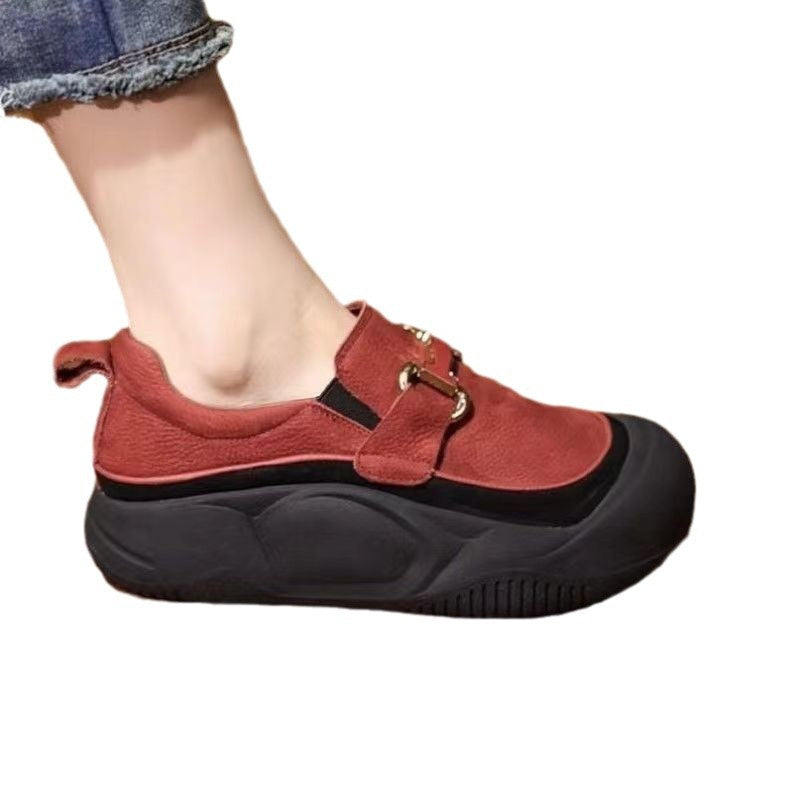 Damen modische Slipper mit innovativer Sohle und praktischem Riemen EB
