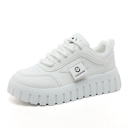 Damen modische Plateau Sneakers mit rutschfester Sohle und atmungsaktivem Obermaterial EB