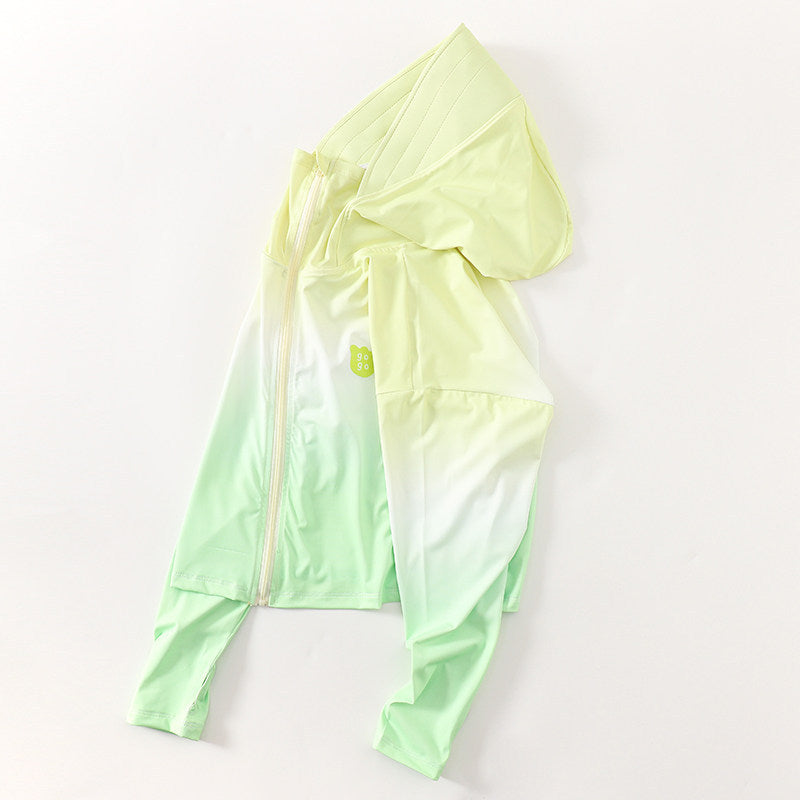 Damen nan leichte UV-Schutz Kapuzenjacke aus Funktionsstretch mit durchgehendem Reißverschluss und Raglanärmeln R&B