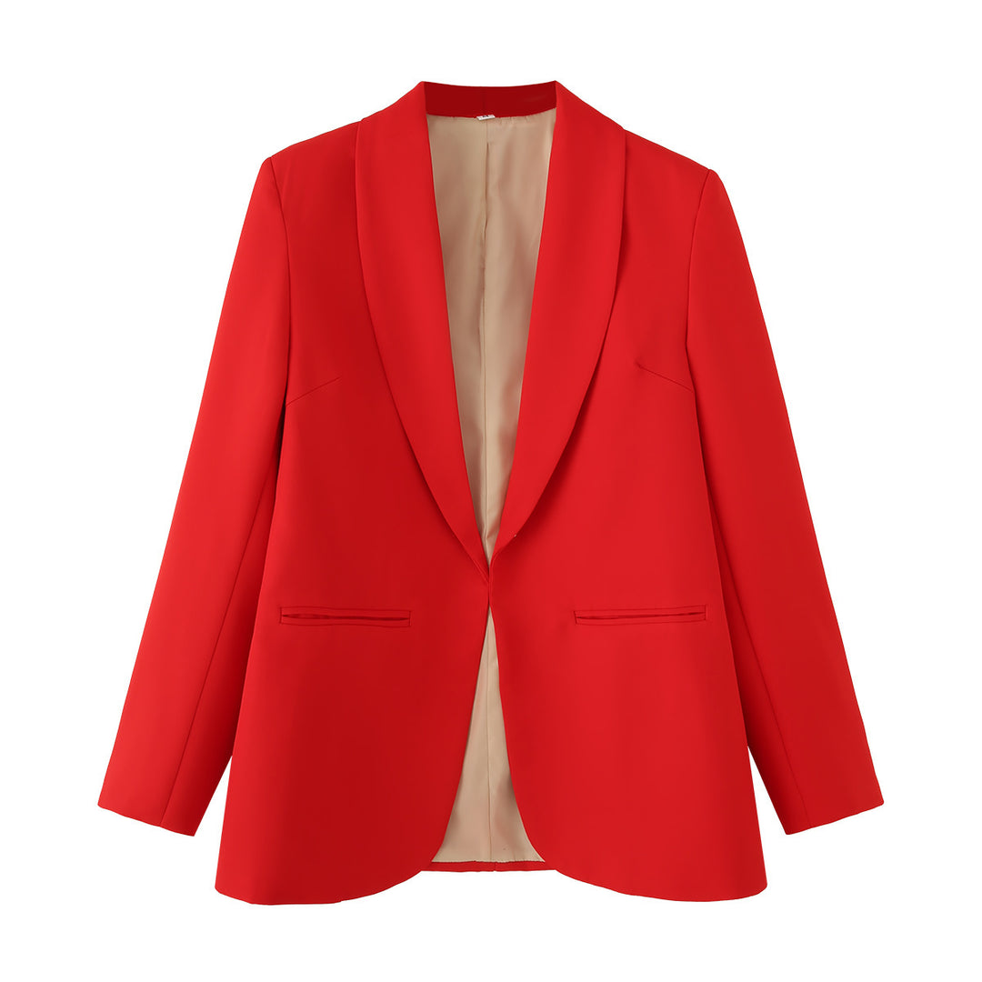 Damen eleganter Blazer mit modernem Schnitt und praktischen Taschen EB