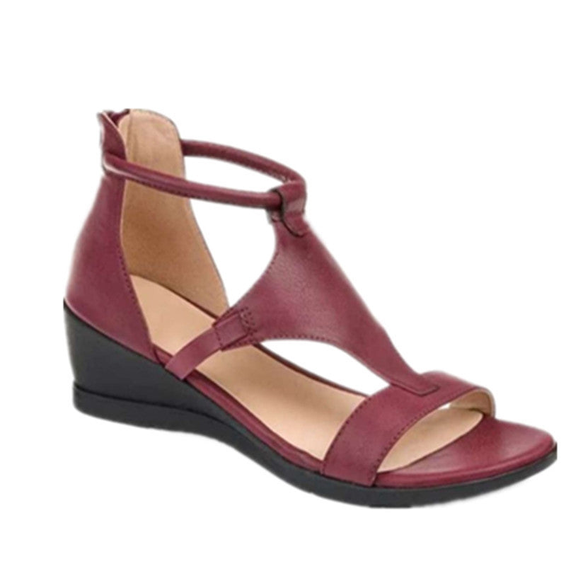Damen Wedge-Sandalen mit elegantem Riemendesign und anatomischer Fußbettung EB