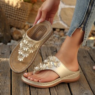Damen Blumige Wellness-Sandalen EB