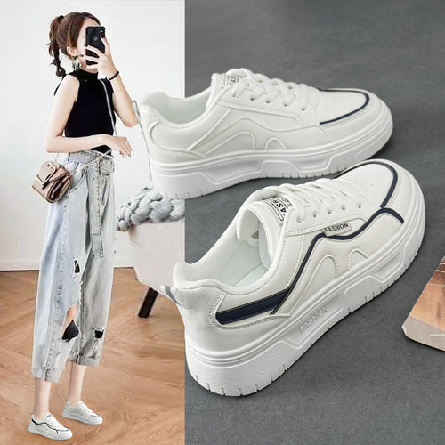 Damen Sportliche Chunky Sneakers mit gepolstertem Innenfutter und rutschfester Sohle EB