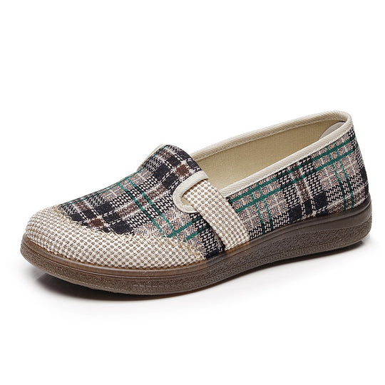 Damen Komfortable Slip-On Schuhe mit atmungsaktivem Obermaterial EB