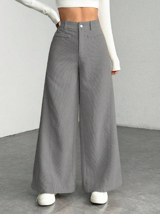 Damen Weite Cordhosen EB