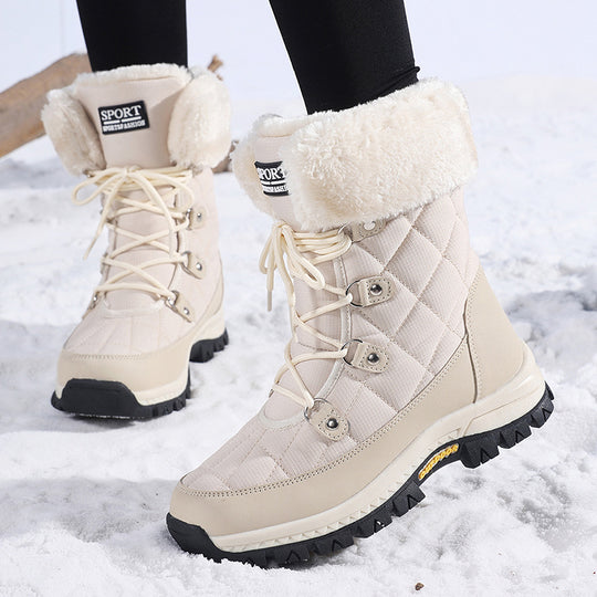 Damen Winterstiefel mit rutschfester Sohle und warmem Innenfutter EB
