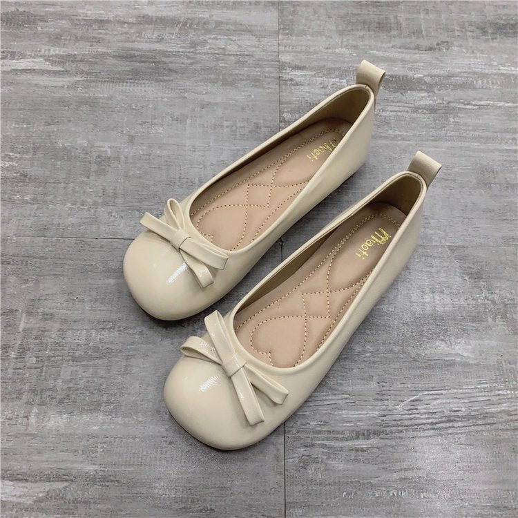 Damen Ballerinas mit süßer Schleifenapplikation und komfortablem Fußbett EB