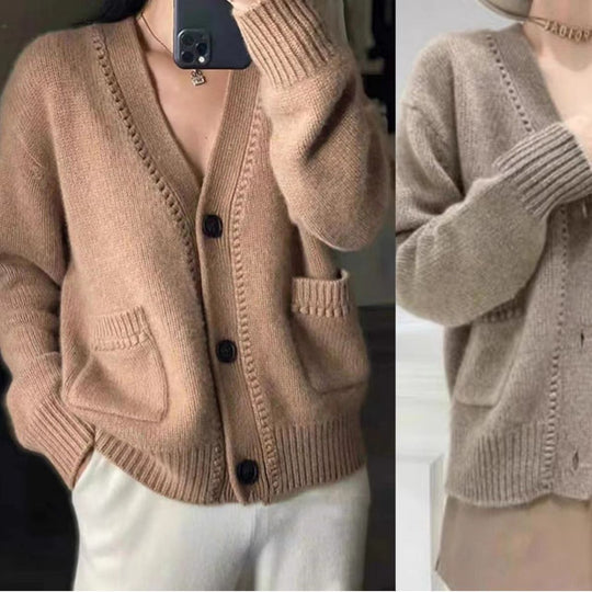 Damen Strickjacke im lässigen Oversized-Stil EB