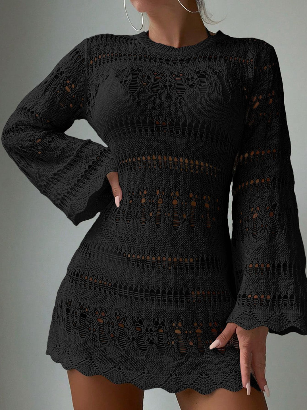 Damen modisches Häkelkleid EB