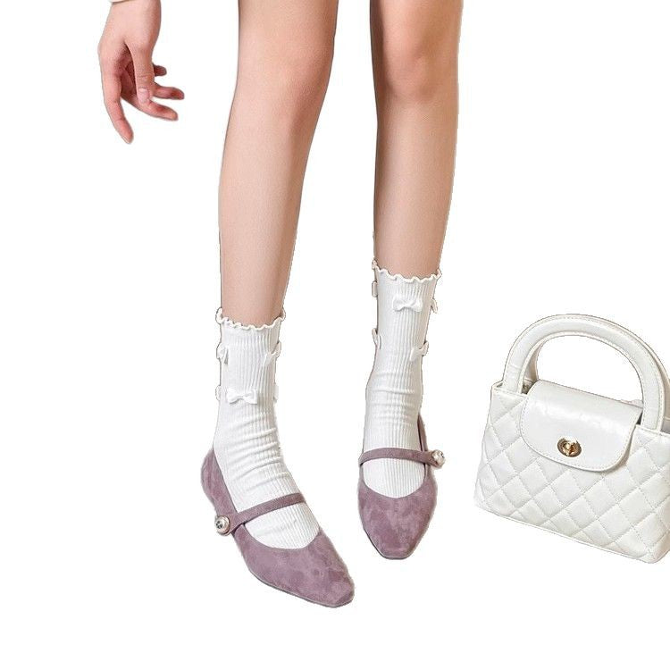 Damen elegante Ballerinas mit einem stilvollen Riemen von EB