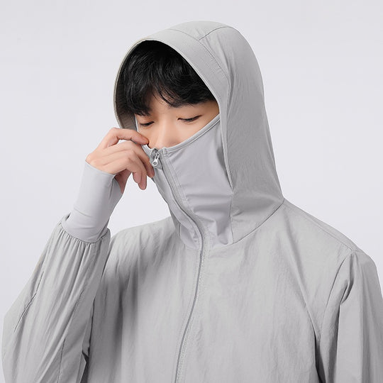 Unisex nan leichte atmungsaktive Kapuzenjacke mit winddichter Thermofütterung R&B