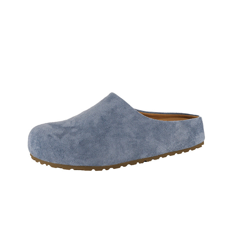 Damen Komfortable Clogs aus hochwertigem Wildleder EB