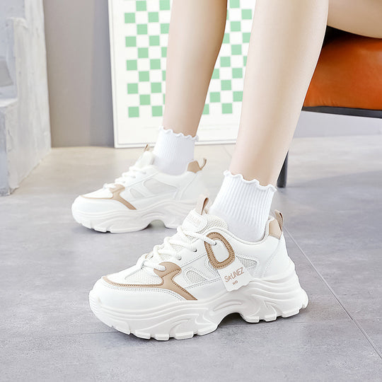 Damen Sportliche Chunky Sneakers mit ergonomischem Profil und rutschfester Sohle EB