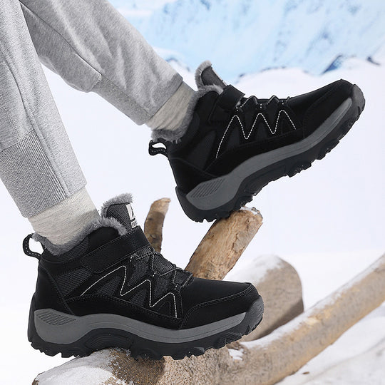 Damen Warmfutter-Winterstiefel mit rutschfester Sohle und atmungsaktivem Obermaterial EB