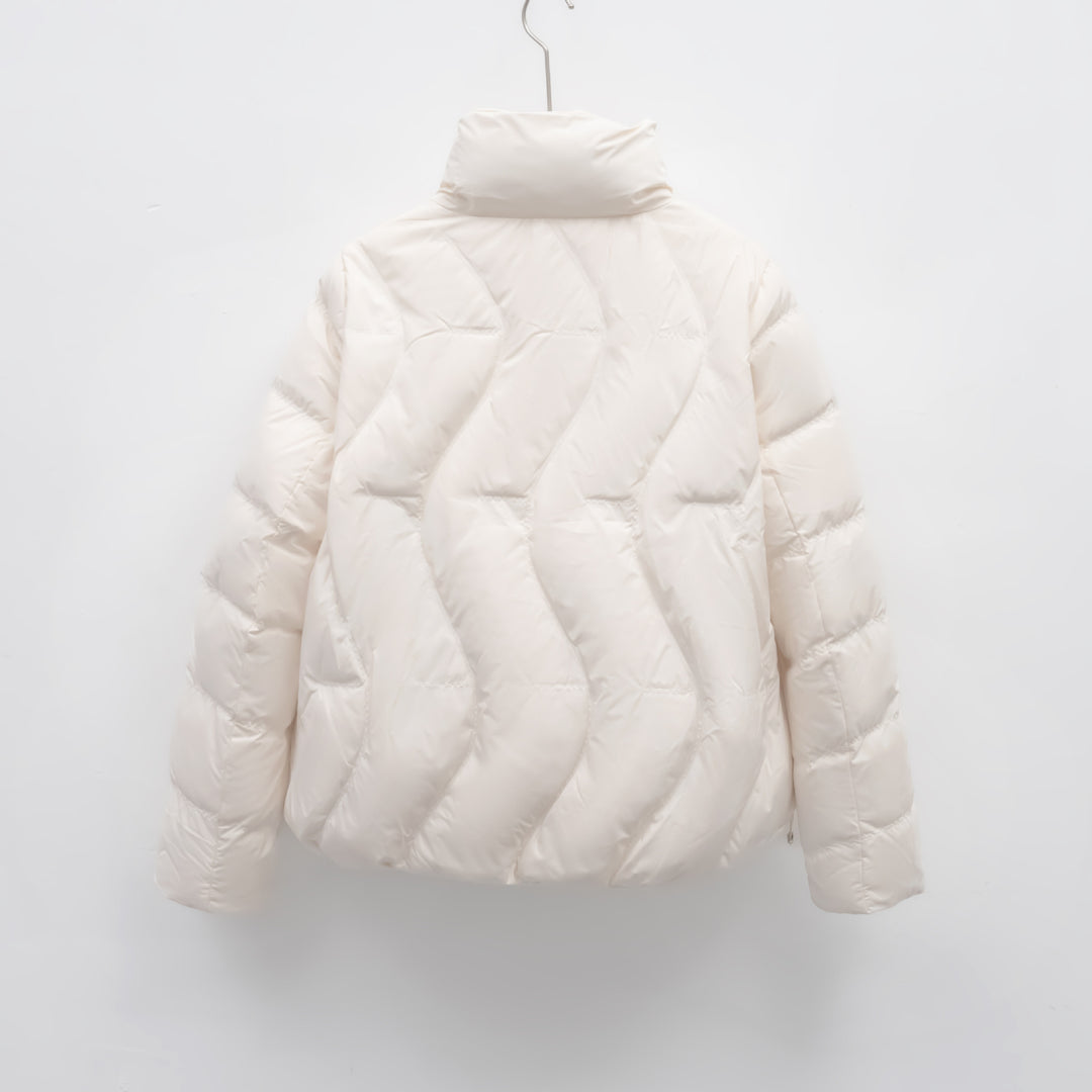 Damen gesteppte Winterjacke mit hochschließendem Kragen EB