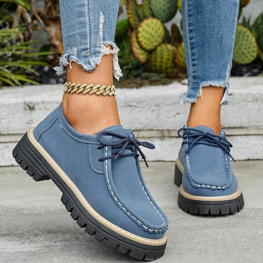 Damen Robuste Comfort-Schnürschuhe EB