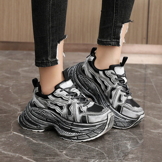 Damen Chunky Sneakers mit innovativem und elastischem Design EB