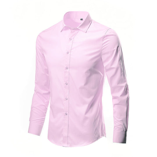 Herren nan Slim-Fit Businesshemd aus Stretch-Baumwollmix mit Kentkragen EB