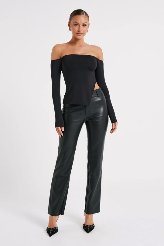 Damen Off-Shoulder Langarmtop EB