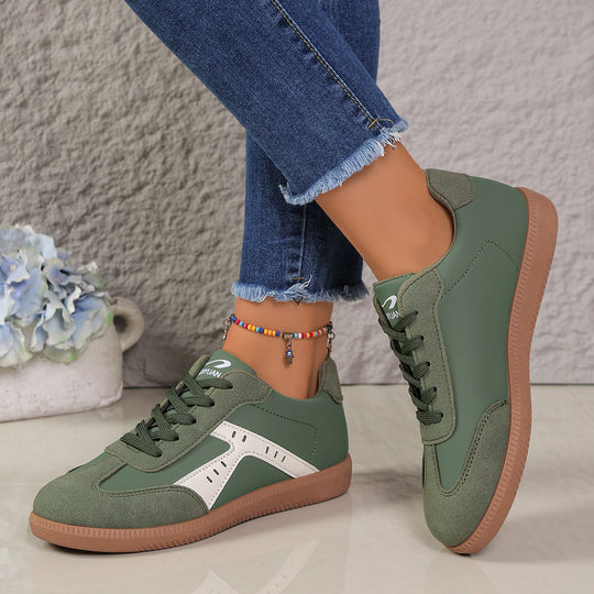 Damen Sneakers im Vintage-Look mit atmungsaktivem Obermaterial und rutschfester Sohle EB