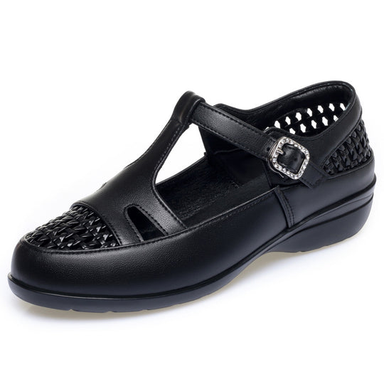 Damen Riemchensandalen mit komfortablem Fußbett und modischem Schnallenakzent EB