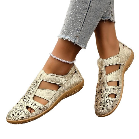 Damen Atmungsaktive Riemensandalen mit verstellbarem Klettverschluss EB
