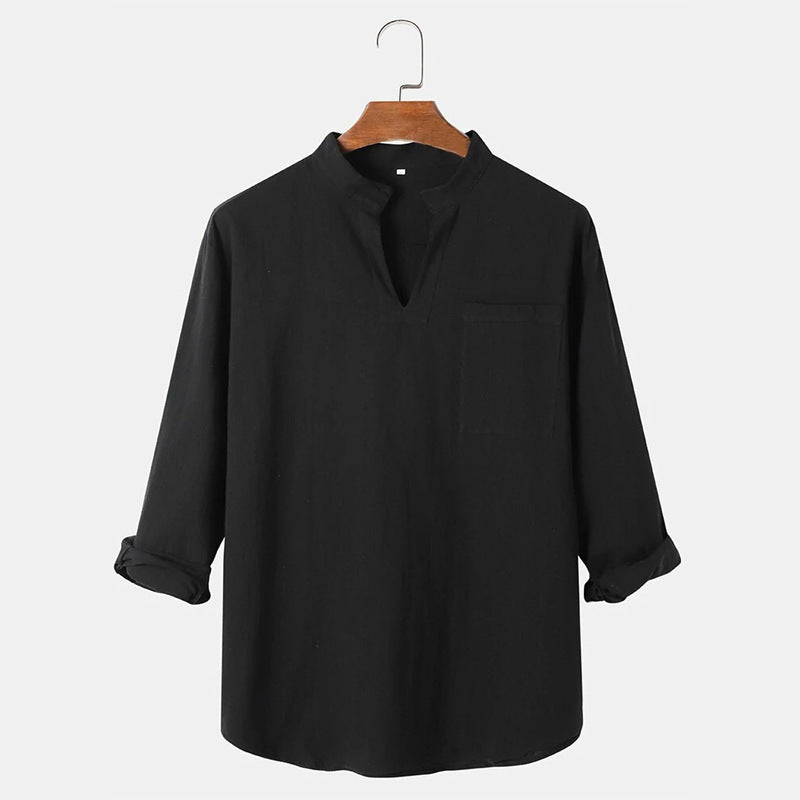 Damen lässige Leinenbluse EB