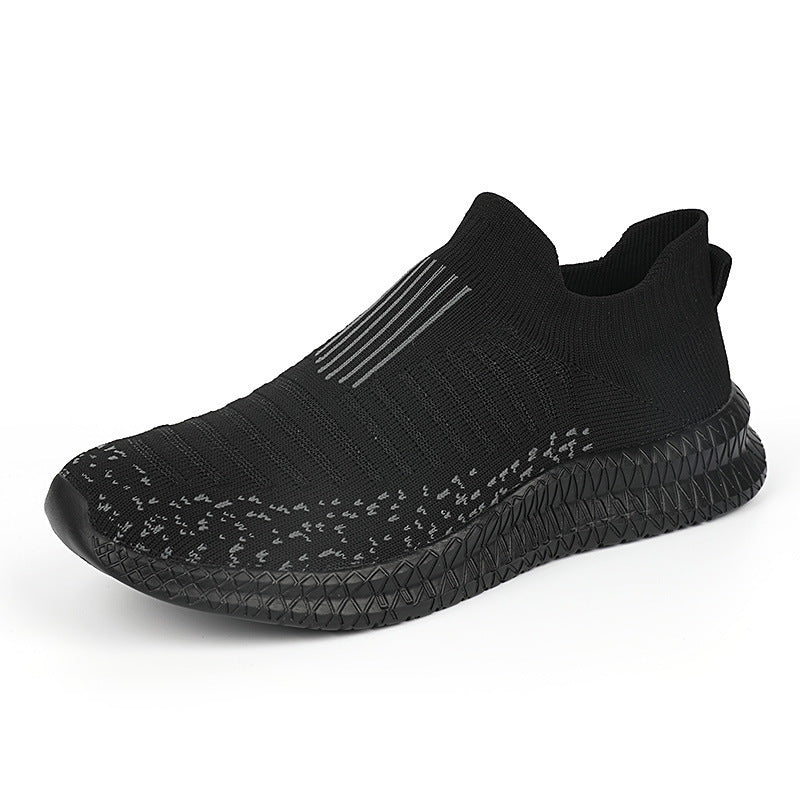 Damen Atmungsaktive Slip-On Sportschuhe mit elastischem Strickmaterial EB