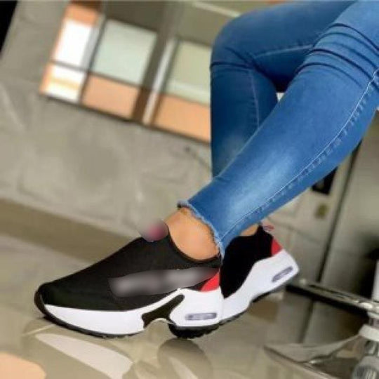 Damen Sneaker mit atmungsaktivem Obermaterial und stoßdämpfender Sohle EB