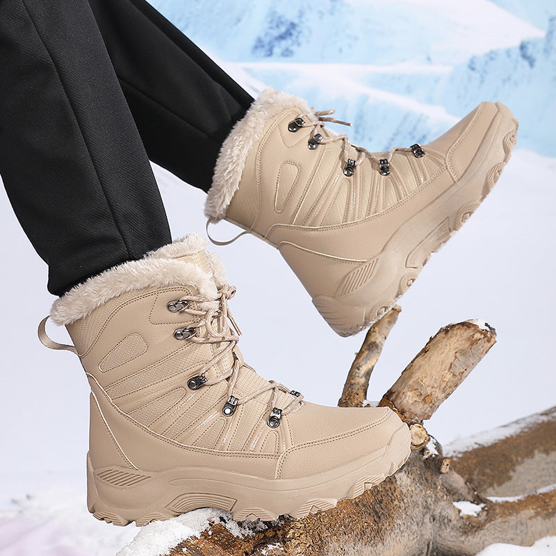 Damen Isolierte Winterstiefel mit rutschfester Sohle und warmem Innenfutter EB