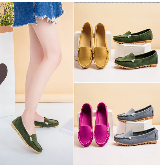 Damen Mokassin Slipper mit flexibler Sohle und modischem Design EB