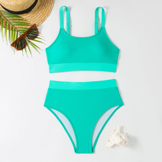 Damen Bikini-Set mit hohem Bund und sportlichem Schnitt EB