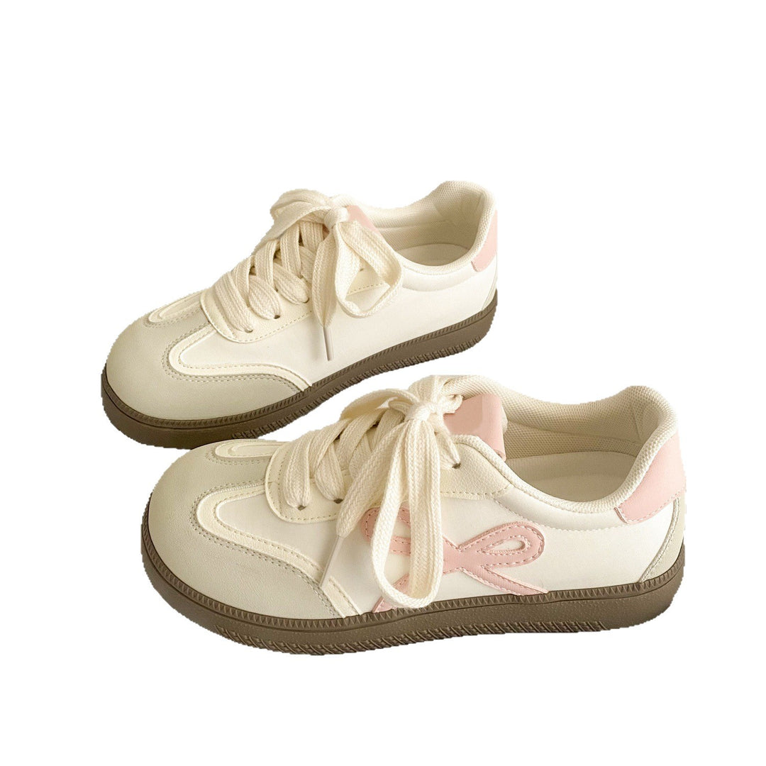 Damen Sneakers mit verspieltem Schleifen-Design und bequemer Sohle EB