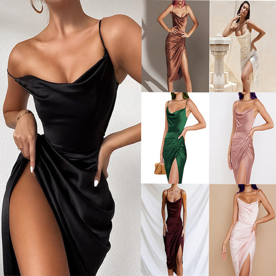 Damen Abendkleid mit Drapierung EB