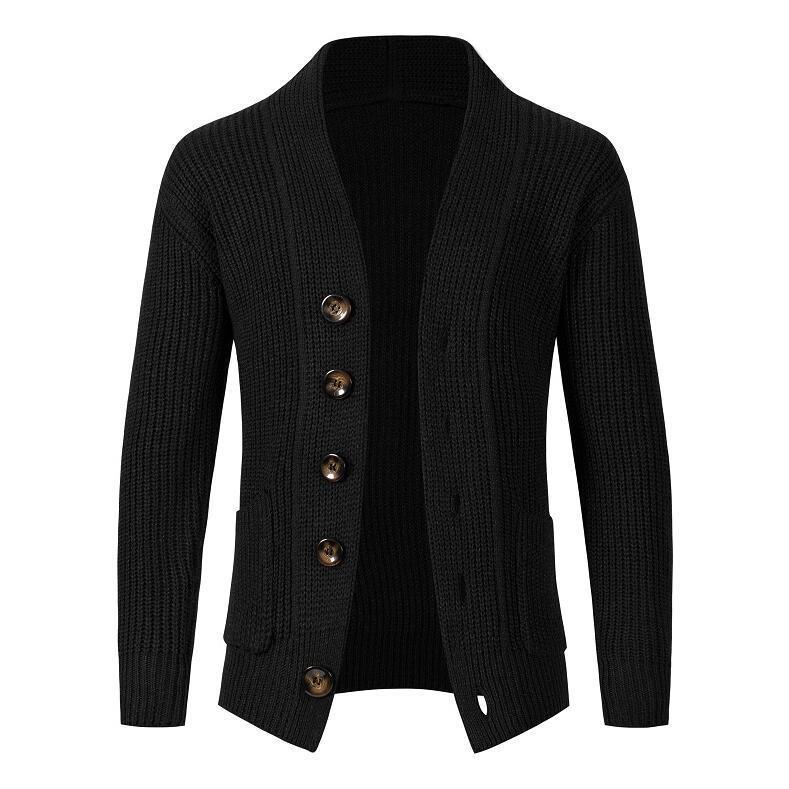 Damen Strickjacke mit knöpfbarem Design und seitlichen Taschen EB