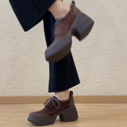Damen Chunky Sneakers mit markantem Profil und hohem Absatz EB