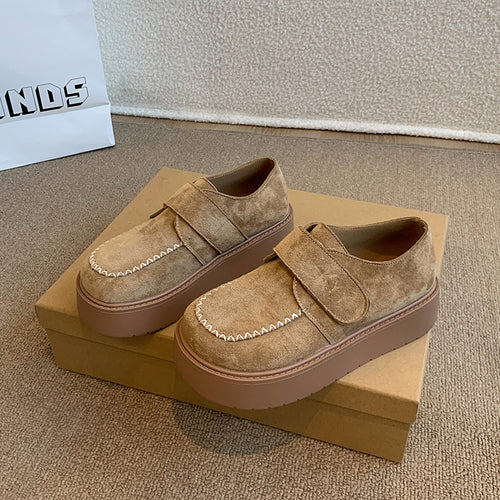 Damen Komfortable Velours Sohle Sneakers EB