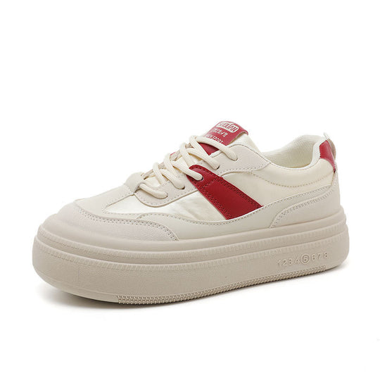 Damen sportliche Plateau-Sneaker mit modischem Design und bequemer Dämpfung EB